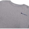 thumbnail image 2 of Champion Crewneck Fleece Sweatshirt for Men's Big and Tall with Script Logo Heather Grey 2X, 2 of 4