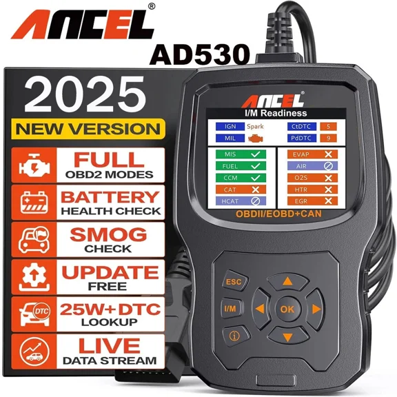 (Upgraded AD310)ANCEL AD530 Full OBD2 Scanner Code Reader Function Check Engine Car Diagnostic Scan Tool