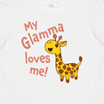 thumbnail image 4 of Inktastic My Glamma Loves me- cute giraffe Boys or Girls Baby T-Shirt, 4 of 5
