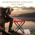 thumbnail image 3 of TAILTOSS 1Pcs Outdoor Camping Folding Stool Red Cloth for Home Use, 3 of 8