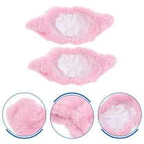 Elastic Skating Cover Skate Cover Plush Ice Skating Hockey Skates Cover (Pink L)