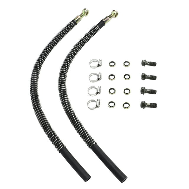 Kit de Manguera de Refrigerante de Radiador de Motocicleta, Kit de Manguera de Refrigerante de Aceite de Radiador de 18 piezas de 18 piezas con Bajo Uso con tornillos M10x1.25 para