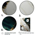 thumbnail image 3 of Designart Abstract Geode Gold And Green Marble II Canvas Wall Art, 3 of 5