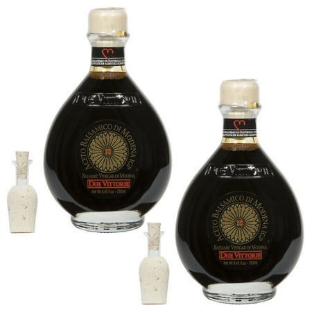 Due Vittorie Oro Gold Balsamic Vinegar with Free Pourer, 8.45fl oz / (Best Balsamic Vinegar Reviews)