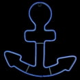 thumbnail image 3 of 17" Neon Blue LED Lighted Anchor Window Silhouette Decor, 3 of 4