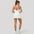 thumbnail image 5 of Women's Activewear Tennis Dress with Spaghetti Straps and A-Line Skirt Design - Medium, White, 5 of 7