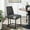 Black and Charcoal, variant on Modway Amplify Sled Base Upholstered Fabric Dining Side Chair in Black Beige
