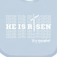 thumbnail image 4 of Inktastic He is Risen Mirror Words Boys or Girls Baby Bib, 4 of 4