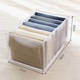 thumbnail image 2 of Caja de almacenamiento con cajones con compartimentos para vaqueros, armario, cajón, divisor de malla, para vaqueros, blanco, 7 rejillas, 2 of 5