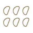 thumbnail image 1 of 20 piezas de correa de hombro de metal con anillo en D, multiusos, para equipaje, ropa, mochila, cinturón (bronce), 1 of 3