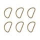 thumbnail image 1 of 20PCS Metal Shoulder Strap D Ring Multipurpose Bag Webbing Ring Accessories for Luggage Clothes Backpack Belt (Bronze), 1 of 3