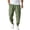 A-Light Green282, variant on Drawstring Harem Trousers For Men Ankle Band Baggy Cut Fall Daily Casual Joggers