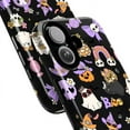 thumbnail image 2 of Kawaii Halloween Phone Case for iPhone 16 15 14 13 12 11 Pro Max, Mini & Plus – Pastel Ghosts, Cats, Pumpkins & Cute Spooky Vibes (Black), 2 of 6