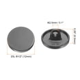 thumbnail image 2 of Uxcell 10pcs 20L Metal Round Flat Sewing Buttons 12mm Alloy Shank Craft Replacement Button for Men Women Suit Woolen Coat Shirt Trousers Sewing Crafts, Black, 2 of 8