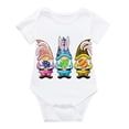 thumbnail image 1 of Body De Bebé Canastilla Onesies Para Niños Pequeños Recién Nacidos Niñas Niños Mameluco De Conejito De Pascua Ropa Casual Blanco Odeerbi LM103-966, 1 of 8