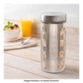 thumbnail image 4 of Cannister Mainstays Vidrio Calizo Cubierta de Acero Inoxidable 1.3 Litros Ventanillas Cuadradas, 4 of 4