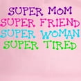 thumbnail image 2 of CafePress - SUPER MOM SUPER FRIEND SUPER WOMAN SUPER TIRED Bas - Adjustable 100% Brushed Unisex Casual Cotton Baseball Cap, Beige, 1, 2 of 2