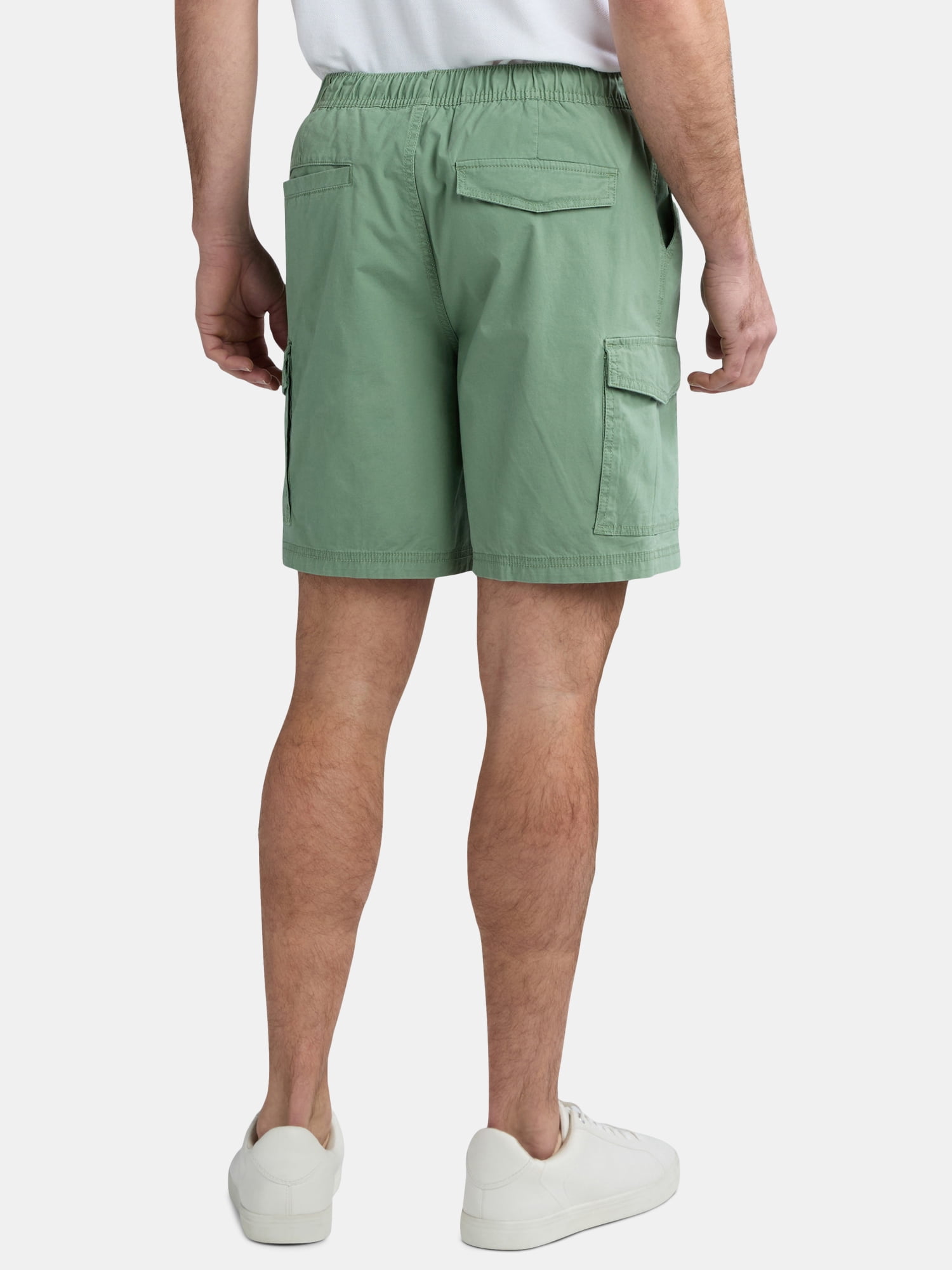 George Men's & Big Men's Pull-On Cargo Shorts, 8" Inseam, Sizes S-2XL