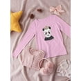 thumbnail image 3 of Cute Panda Princess Long Sleeve Toddler -Image by Shutterstock,  5 Toddler, 3 of 4