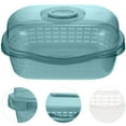 thumbnail image 2 of Rack Dish Drying Kitchen Plate Bottle Lid Organizer Cover Compact Baby Drainer Cup Nursing Storage Box, 2 of 7