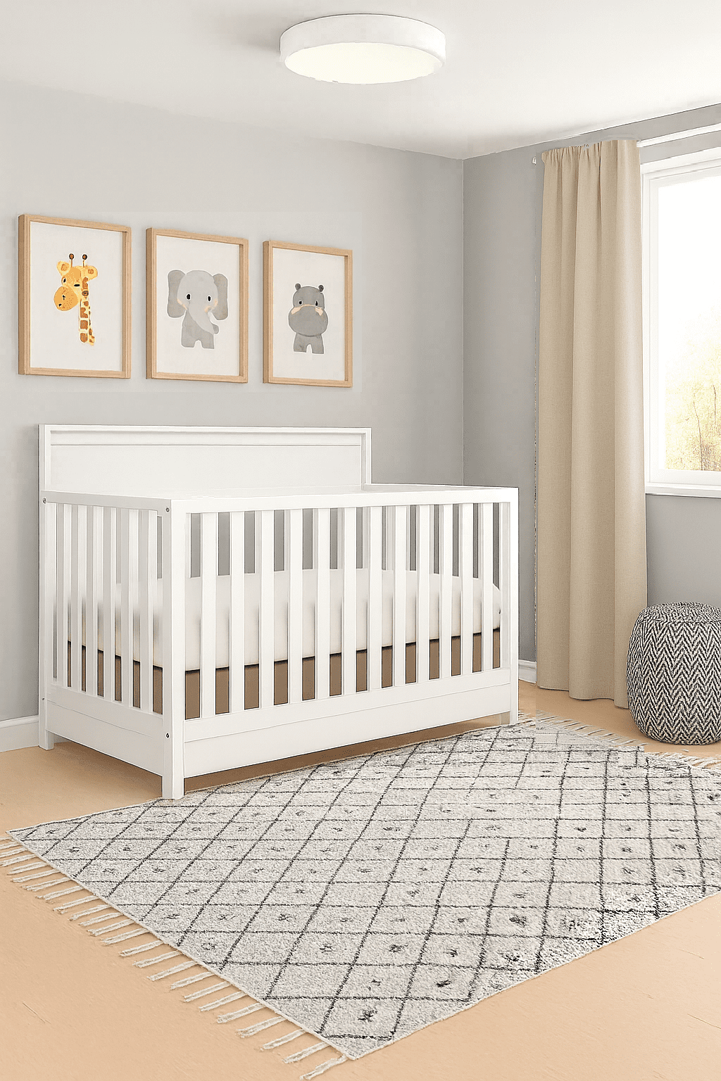 Concord Baby Brady 4-in-1 Crib with Drawer – white