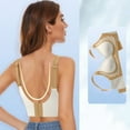 thumbnail image 6 of Sports Bras For Women Plus Size Push Up Bralettes For Women Bras For Older Women No Underwire Full Coverage Bralette Bra Comfortable Wireless Bras Push Up Seamless V Neck Bras #01 Beige,Xxxl, 6 of 8