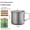Comes with a 550ml mesh bag, variant on Pure Titanium Single Layer Cup, Foldable Lightweight Titanium Cup, Portable Coffee Tea Mug for Office Home Outdoor Camping Picnic