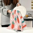 thumbnail image 6 of Dreamtimes Soft Absorbent Reusable Kitchen Towels, Set of 4|28x18 in, Strawberries Print(2) Dining Kitchen Living Room Tea Towels Dish Towels Decorative Towels, 6 of 7