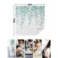 thumbnail image 4 of Eucalyptus Leaves Cloth Napkins Set of 6 Reusable Dinner Napkins, Turquoise Summer Botanical Weeping Cocktail Napkin Washable Table Napkins for Wedding/Holiday Party/Baby Shower 20"x20", 4 of 7