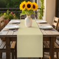 thumbnail image 2 of Table Runner Dresser Scarves 36 Inch Long,Pure Color Yellow Linen Dining Table Runners, 2 of 9