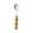 B, variant on Pompotops Natural Bamboos Handle Silverware, Stainless Steel Tableware Dessert Salad Spoon Fork Bamboos Handle Steak Knife Fork Spoon Tea Spoon