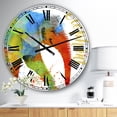 thumbnail image 2 of DesignArt Horloge Murale Grande avec Animaux de Safari Colorés, 2 of 2