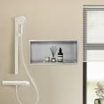 thumbnail image 6 of 24x12 inches Shower Niche, Stainless Steel Recessed Bathroom Shower Niche Shelf Silver, 6 of 8