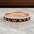 thumbnail image 7 of ALWAYS Ring - Personalized Enamel Ring - 4mm Wide Enamel Stacking Band - Customized Enamel Band- Proposal Ring - Wedding Band - High Quality, 7 of 7