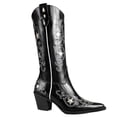 thumbnail image 2 of Ferwind Women's Embroidery Western Cowgirl Boots Female Adult Black 12, 2 of 8