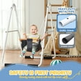 thumbnail image 4 of KloKick Toddler Swing - Baby Swing with Foldable Stand, Indoor/Outdoor Swing Set for Ages 1-3, Canvas Seat, 55lbs Capacity, 4 of 7