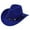 Blue, variant on Landzoo One Stylish Unisex Cowboy Hat With Metal For Concerts Outdoor Events And Party Wear Elegant Western Fashion Accessory Soft Stylish Basic Cowboy
