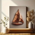 thumbnail image 6 of Wooden Sailboat Canvas Painting, Wall Decor for Living Room Bedroom Office Bathroom Nautical Home, 6 of 8