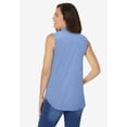 thumbnail image 2 of Woman Within Plus Size Perfect Sleeveless Shirt, 2 of 6
