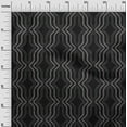thumbnail image 3 of oneOone Silk Tabby Black Fabric Geometric Allover Modern Traditional Fabric For Sewing Printed Craft Fabric By The Yard 42 Inch Wide, 3 of 4