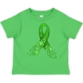 thumbnail image 3 of Inktastic Mental Health Awareness Ribbon with Green Hearts Boys or Girls Toddler T-Shirt, 3 of 5