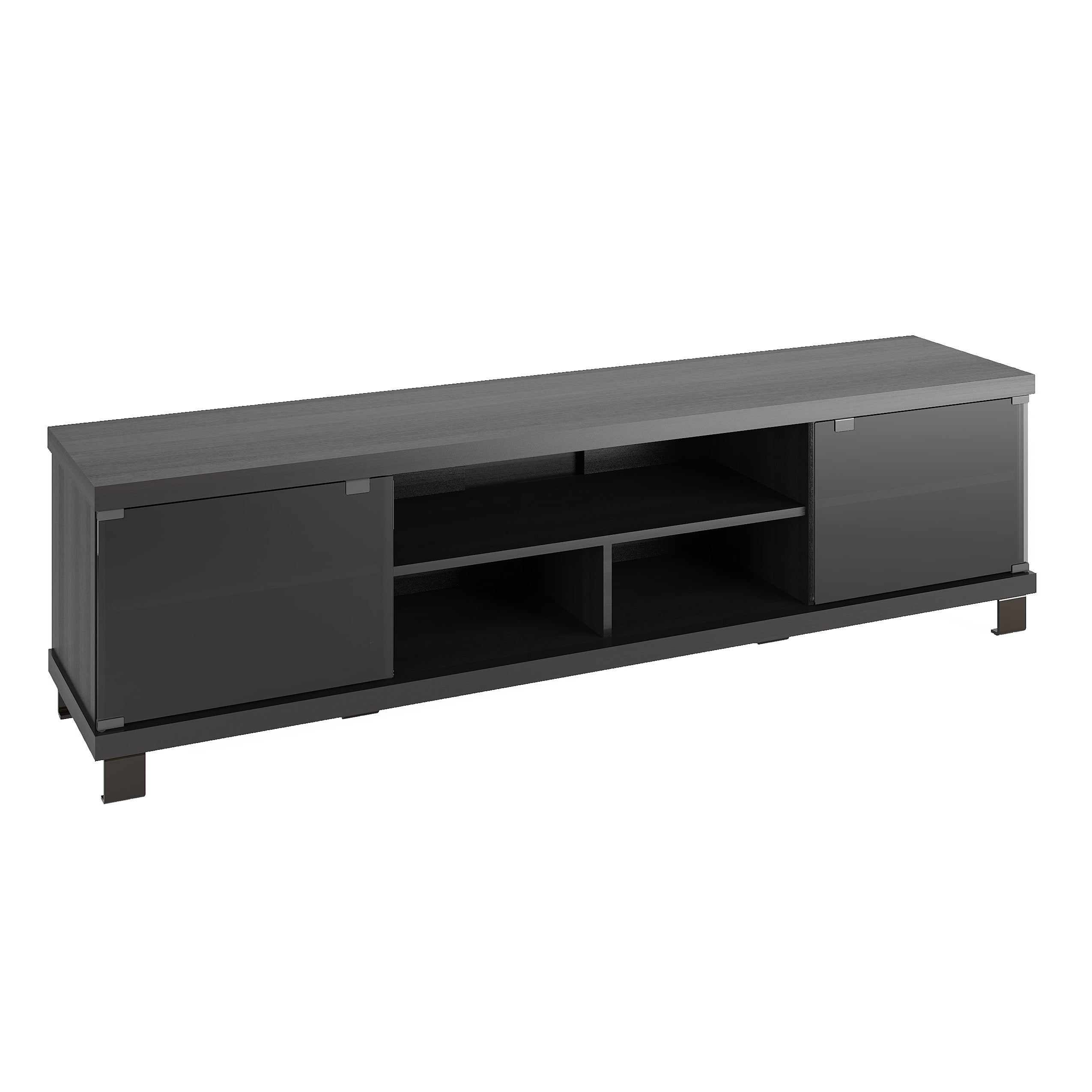 Banc TV extra large CorLiving Holland en noir Ravenwood, pour la plupart des téléviseurs jusqu'à 85 pouces