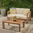 thumbnail image 2 of Noble House Canapé d'Extérieur en Bois Genser et Table Basse Beige, 2 of 10