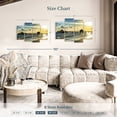 thumbnail image 4 of Elephant Stock Fort Myers Pier Wall Art - Horizontal Multi Panel Canvas - Living Room Wall Decor - Places Multi Panel - Gray And Blue Decor By Philippe Hugonnard - 43" x 27", 4 of 8