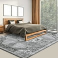 thumbnail image 4 of Garvee 8'x10' Vintage Area Rugs for Living Room, Washable Medallion Rugs Low Pile Non Slip Soft Indoor Rug Carpet for Bedroom Dining Room Office Home Decor, Gray, 4 of 9