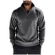 thumbnail image 2 of pstuiky manga larga para hombre, Sudadera con capucha de manga larga para hombre, estilo casual, con bolsillos, color liso Tops de talla grande para hombre l, 2 of 9
