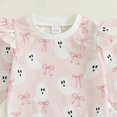 thumbnail image 6 of YIWULA Toddler Baby Girl Halloween Outfit Pumpkin Crewneck Sweatshirt Long Sleeve Shirt Pants Newborn Fall Clothes(18-24 Months,Pink), 6 of 6