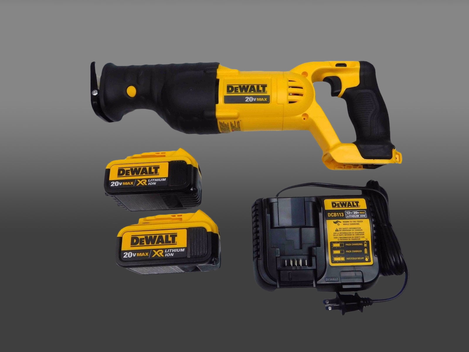 DCS380 Recip saw DCB204 Battery 2 pack 