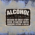 thumbnail image 5 of 1 pc Alcohol Tin Sign White Wine Bottle Metal Tin Sign Funny Alcohol Quotes Metal Signs Funny Signs and Plaques Metal Wall Art for Kitchen Bars Pub Club Playroom Man Cave Wall Decor, 5 of 7