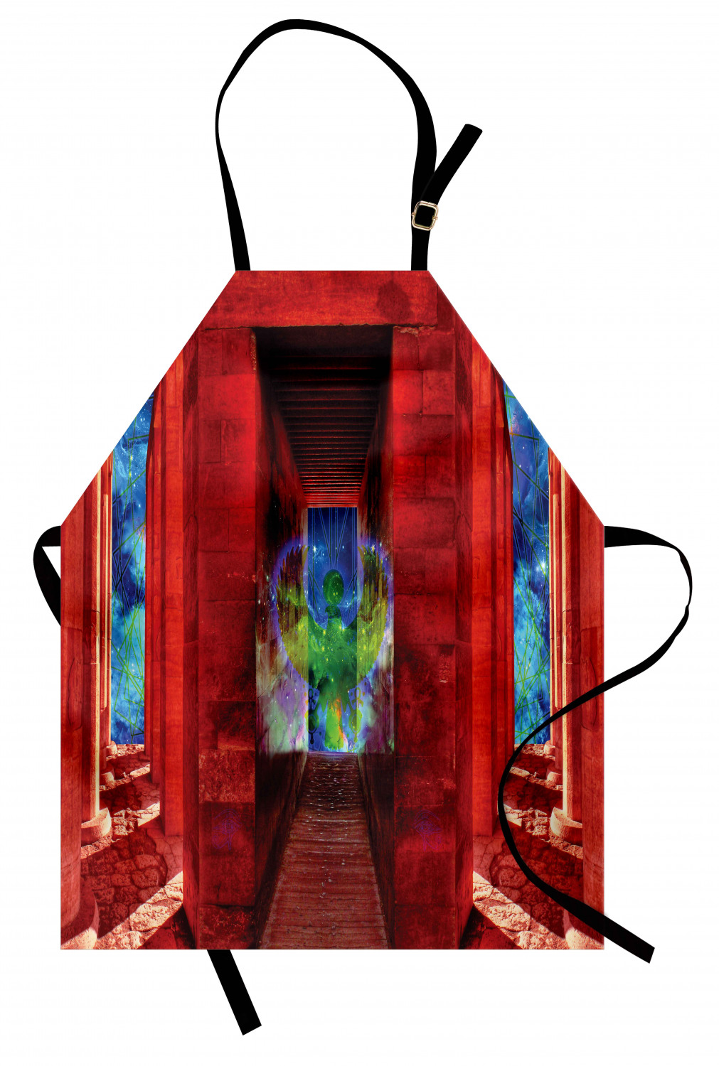 Egypt Apron Phoenix Greek Mythical Creature Reborn Bird in Building